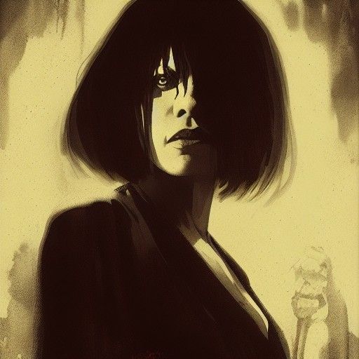 Sinister Pulp Fiction Inspired Dark Fantasy Art