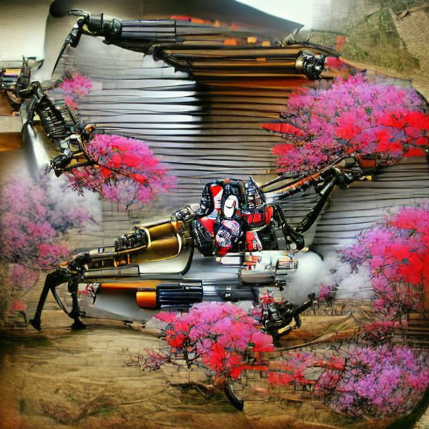 Mecha Geisha Digital Art