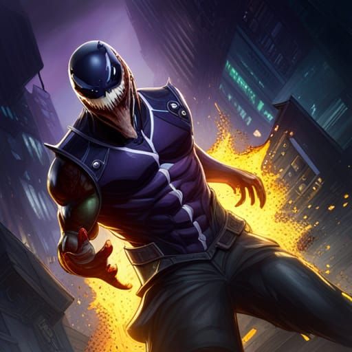 Venom Dark Fantasy Concept Art in 8K Resolution