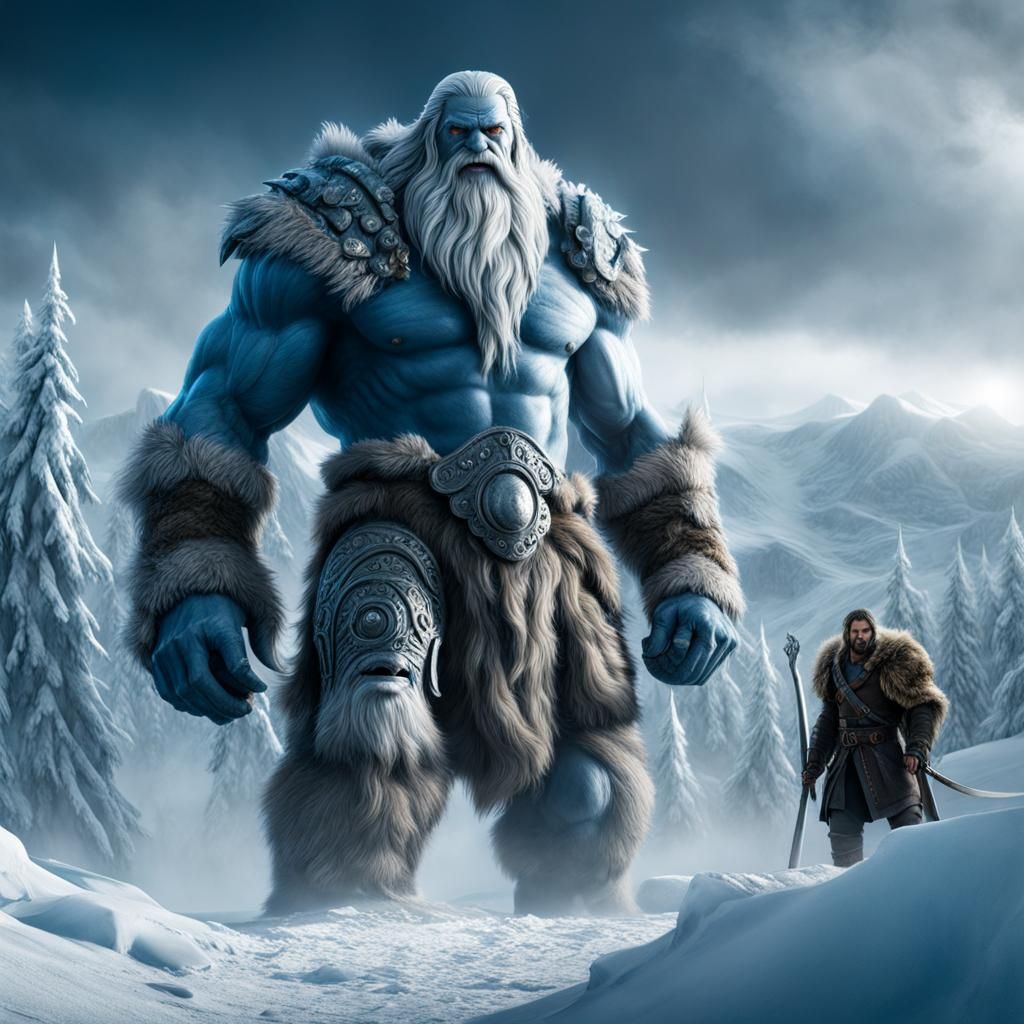 Ymir, Frost Giant, with other jötnar