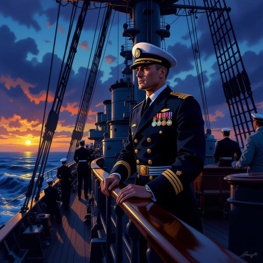 The crew moved behind him, but his eyes stayed locked on the...