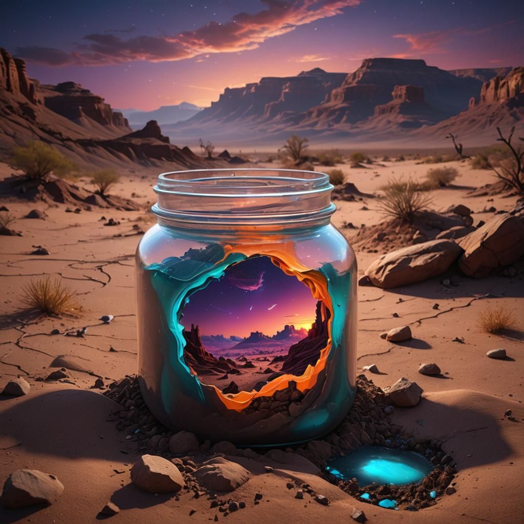 Canyon Pass in a Jar: Desert Still Life