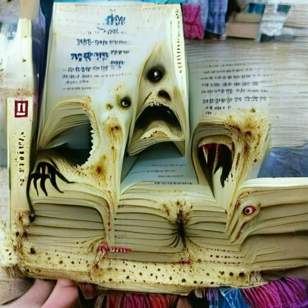 Sinister Antique Book Radiates Dread