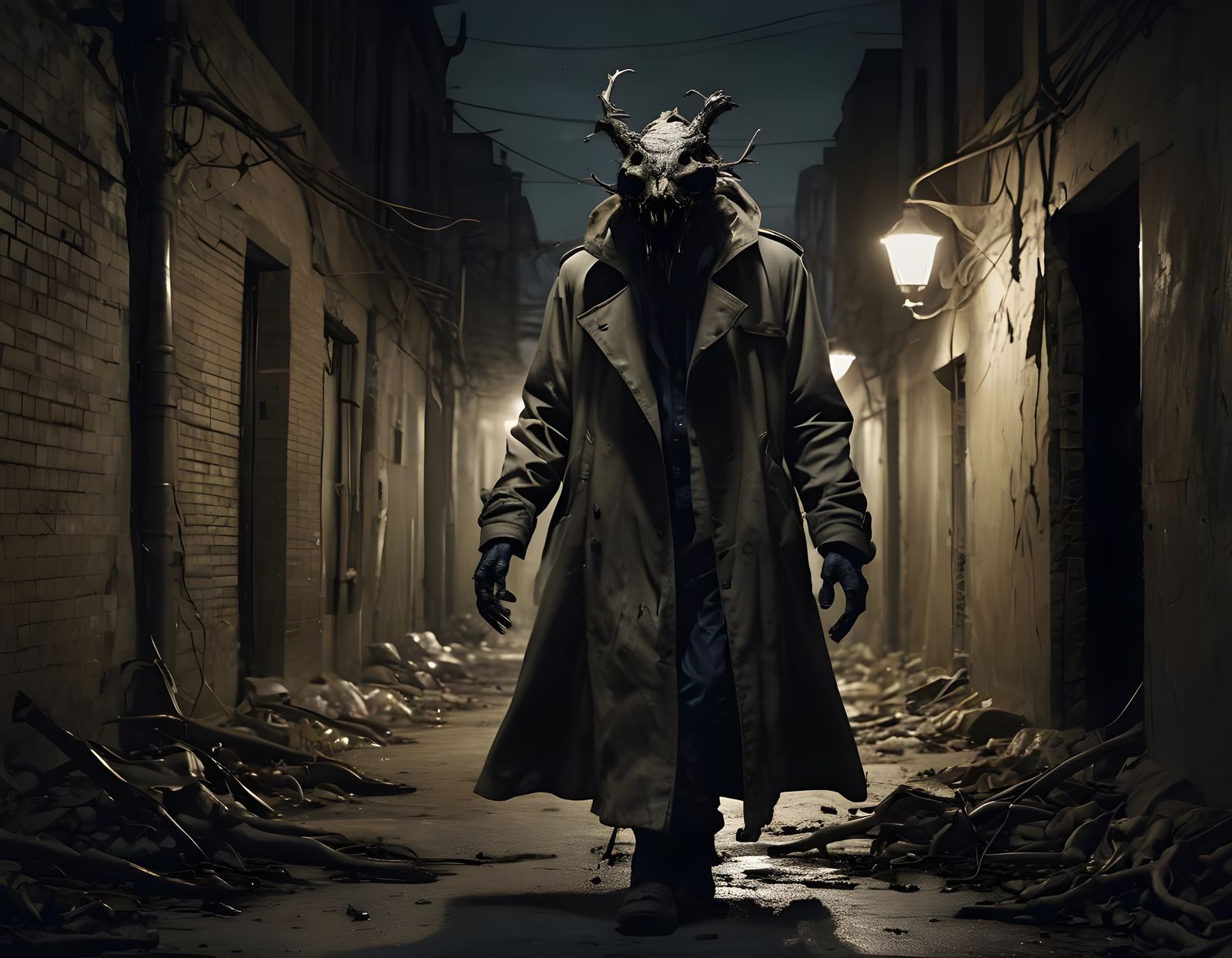 Creeping Horror in Dark Alley