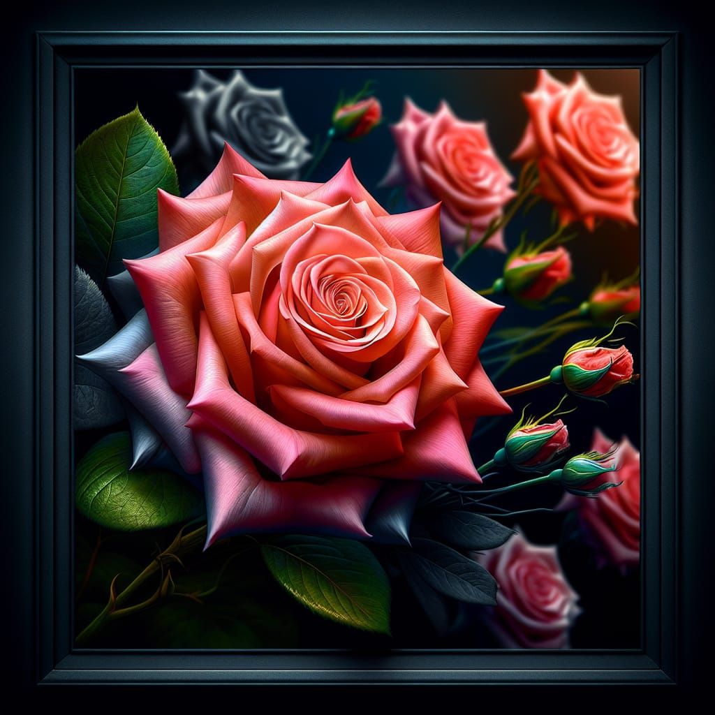 Hyperrealistic Rose Blooms Endlessly in High Definition
