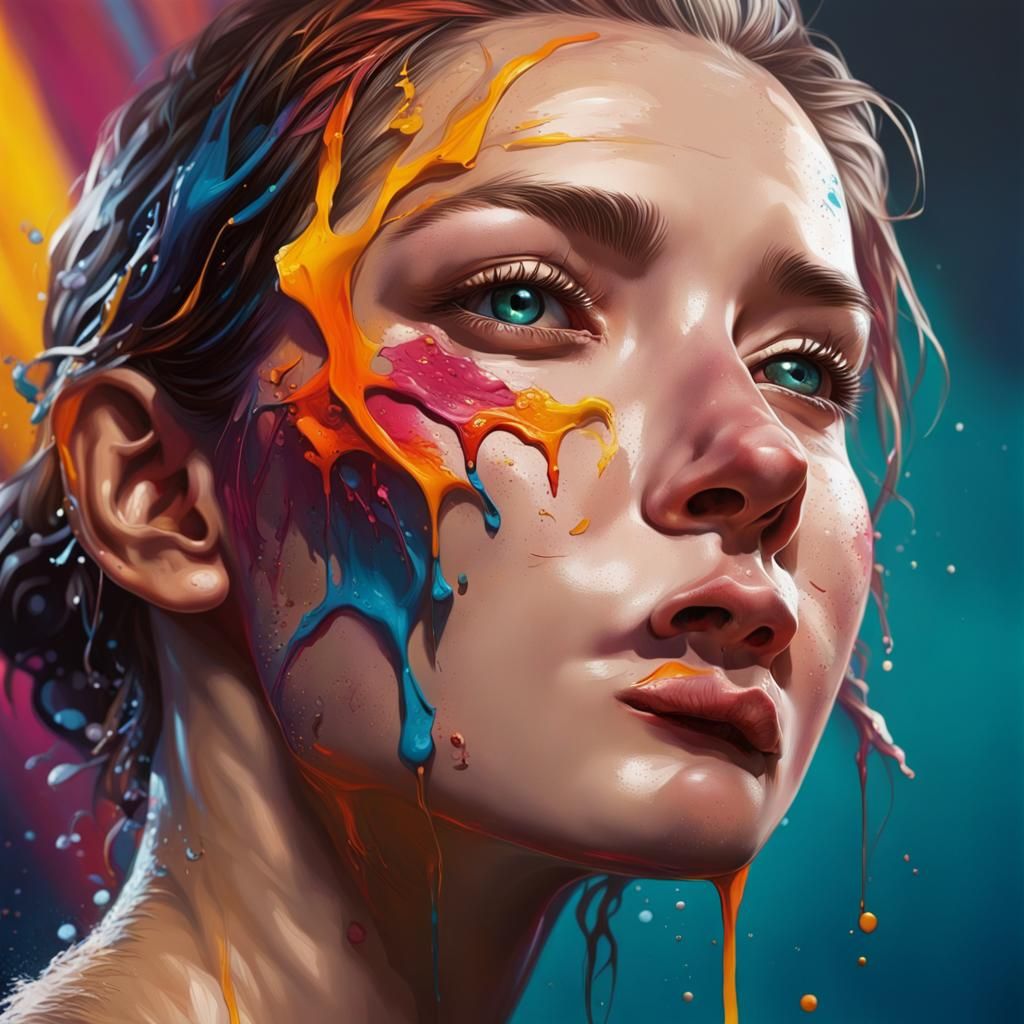 Hyperrealistic Splash Art with Dramatic Lighting