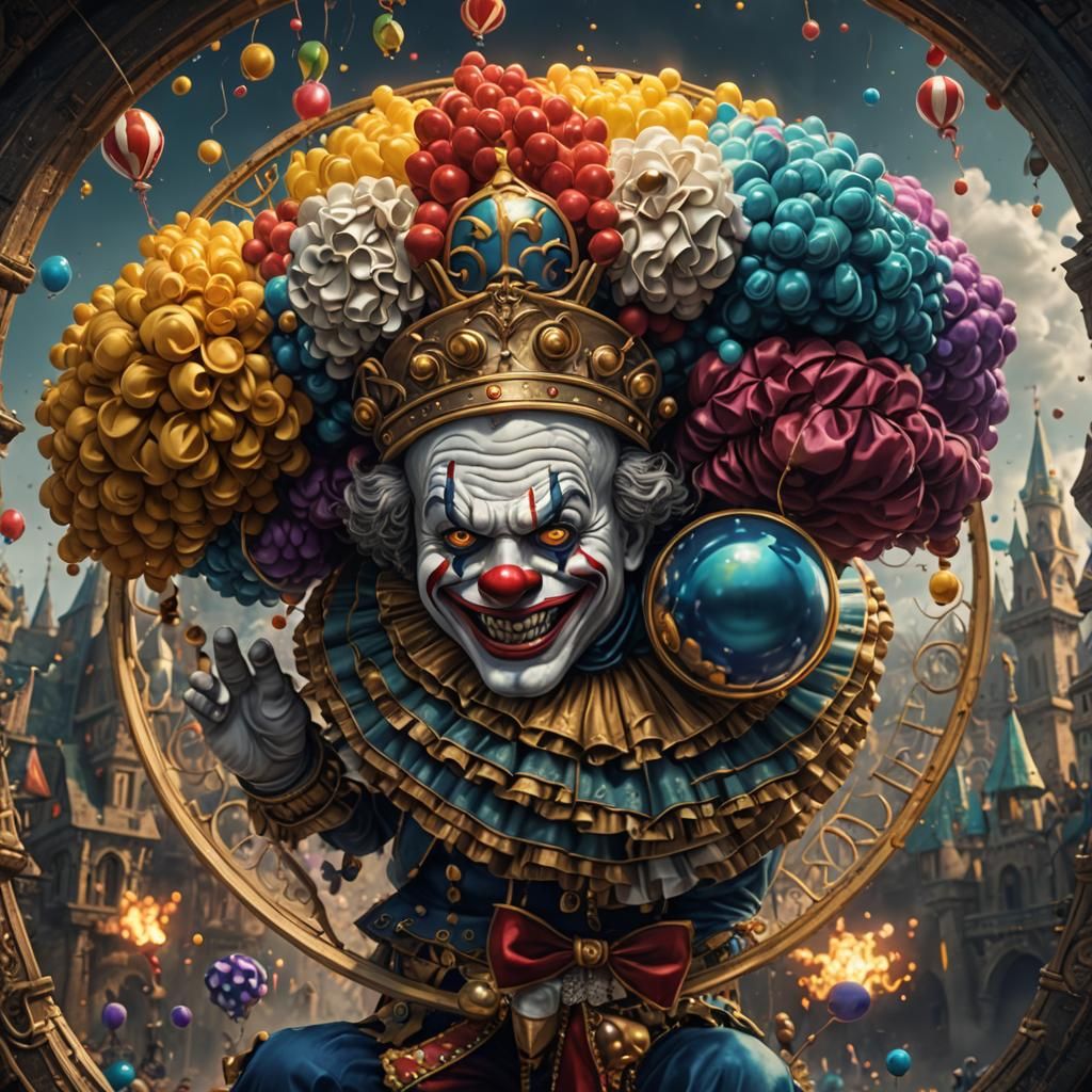King of Clown World: Detailed Matte Painting