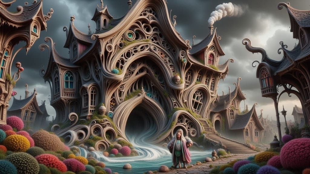 A grand, timeworn wooden door