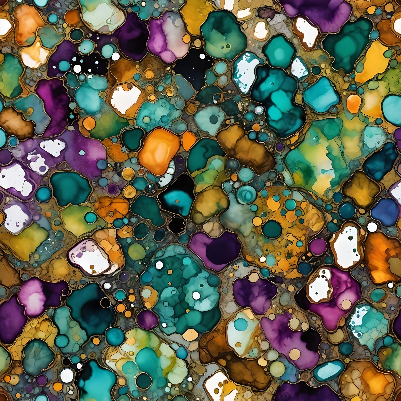 Surreal Alcohol Ink Abstract Design