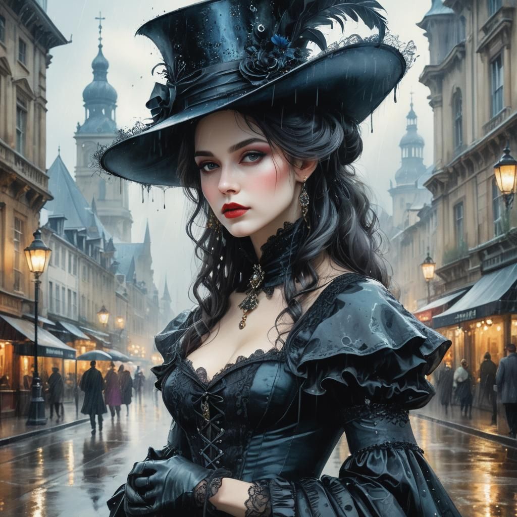 Beautiful  Gothic woman