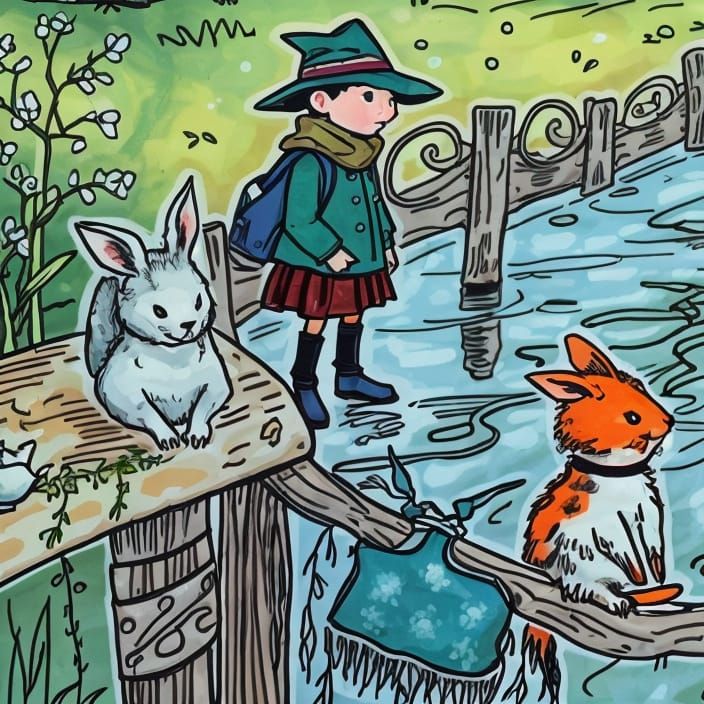 Storybook illustration.