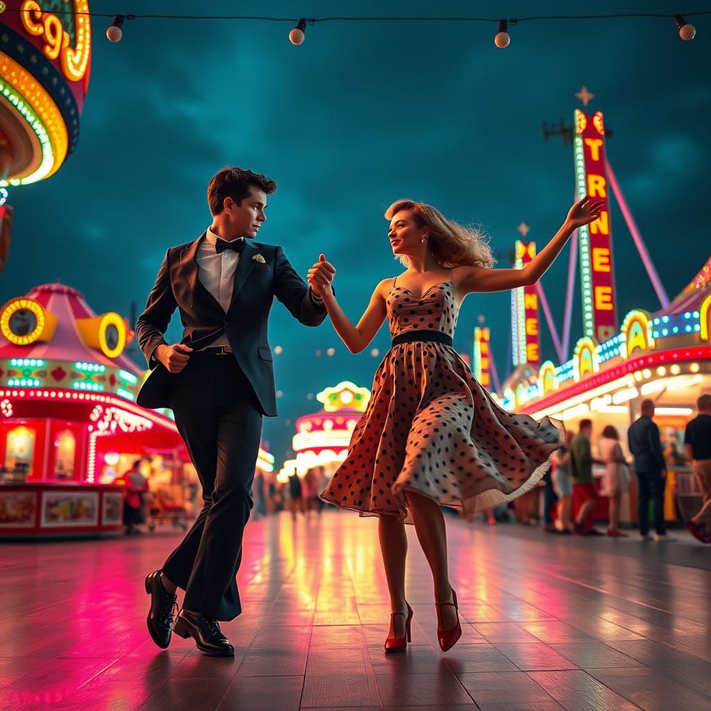 Danny and Sandy Dance at the Fair