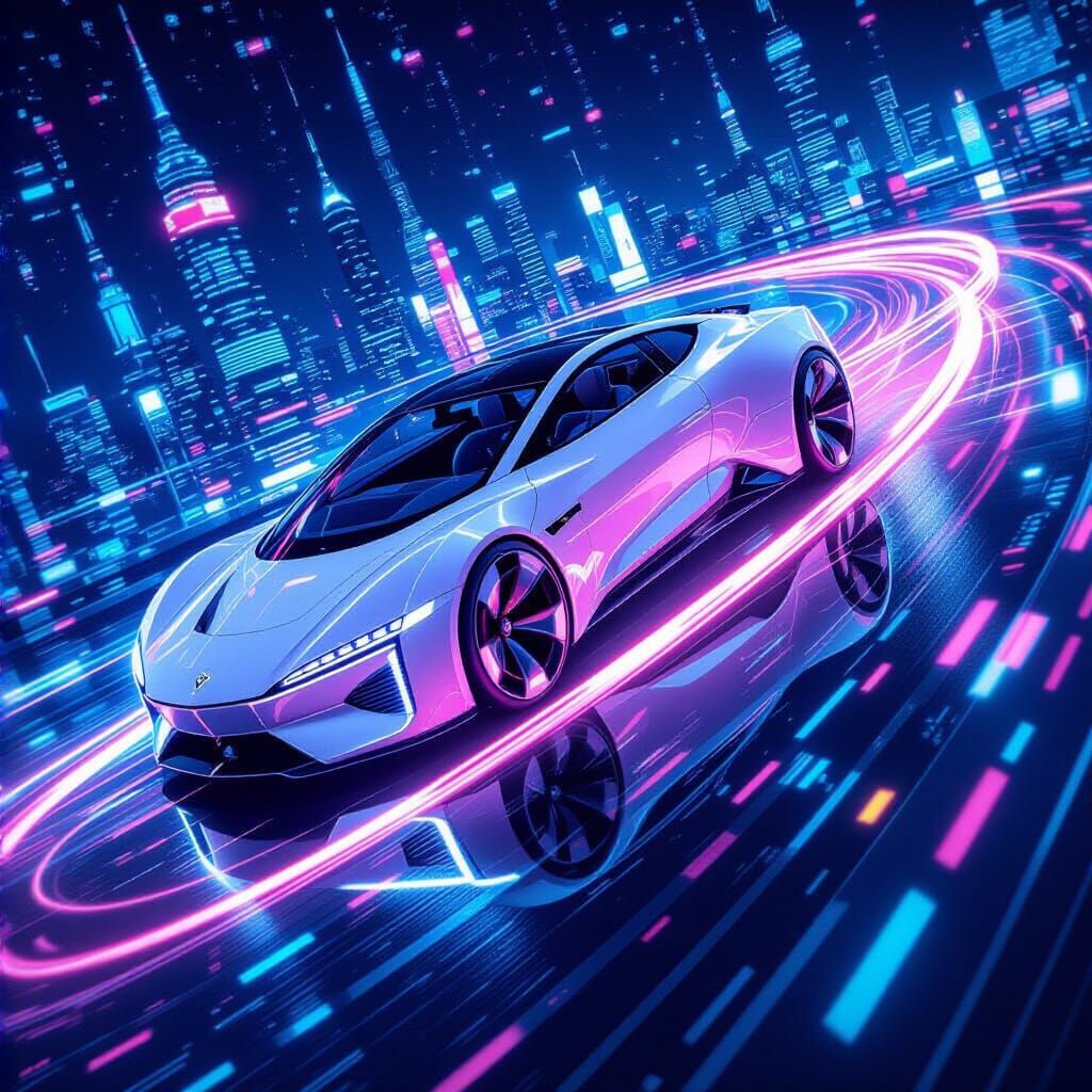 Shinkansen E5 Explodes in Snowy Landscape, Anime Style