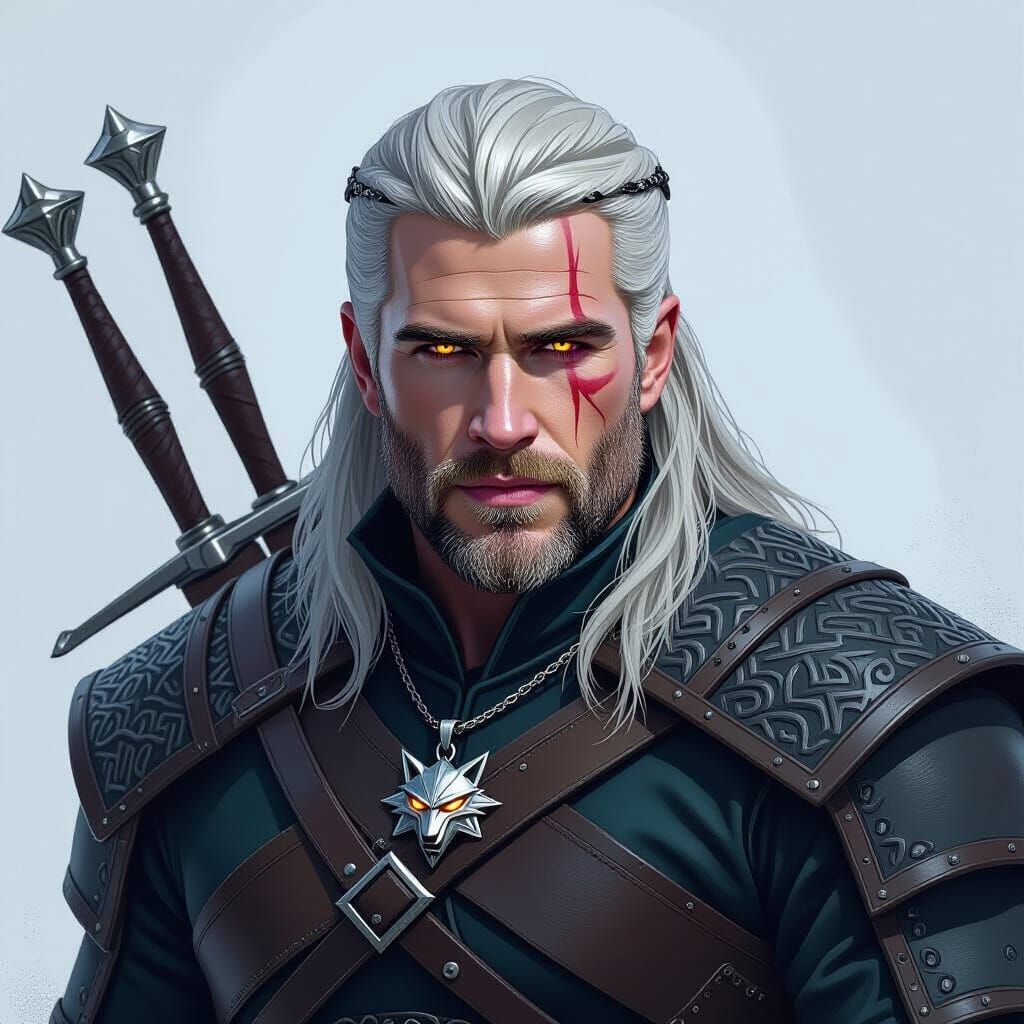Geralt of Rivia: A Dark Fantasy Portrait