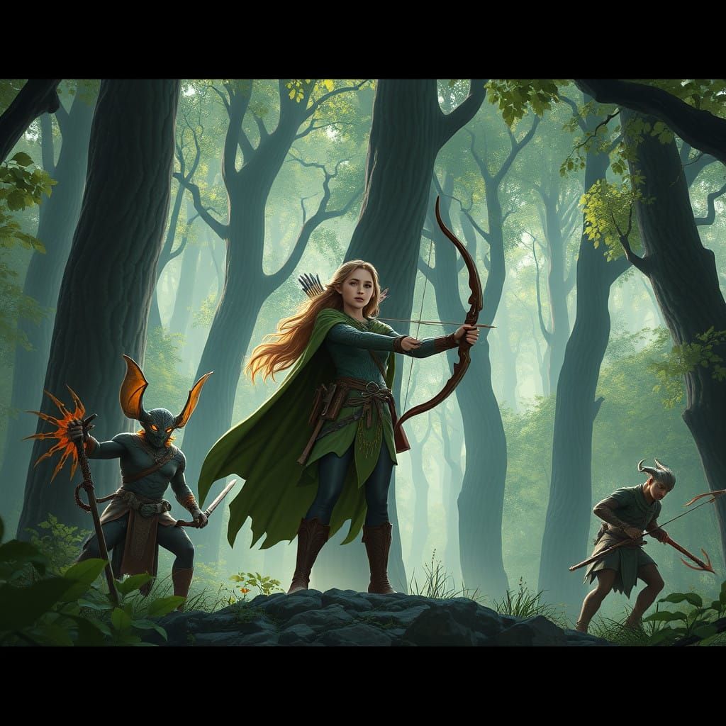 Elven Ranger Celebrates 10K Followers in a Fantastical Fores...