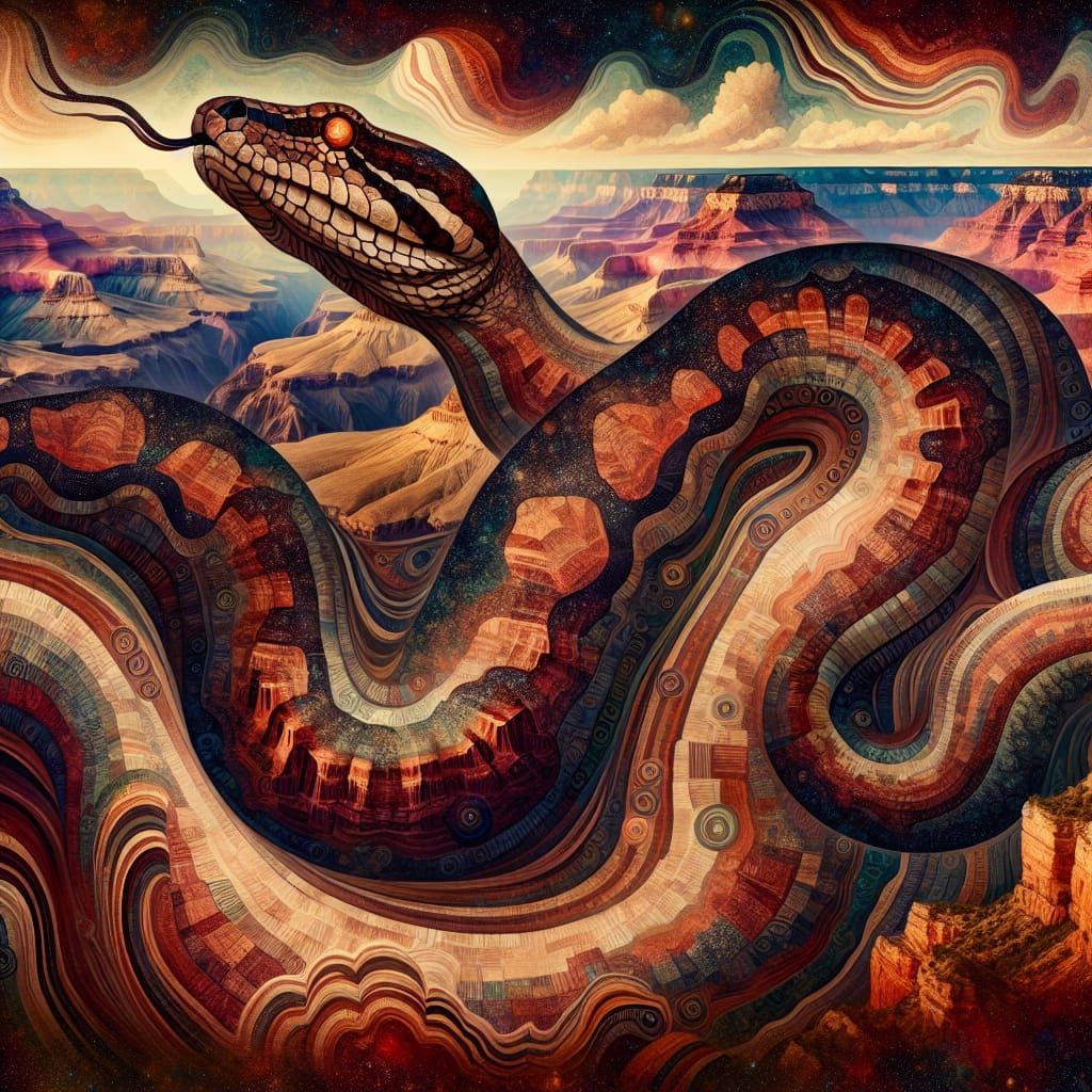 Grand Canyon as Navajo Serpent