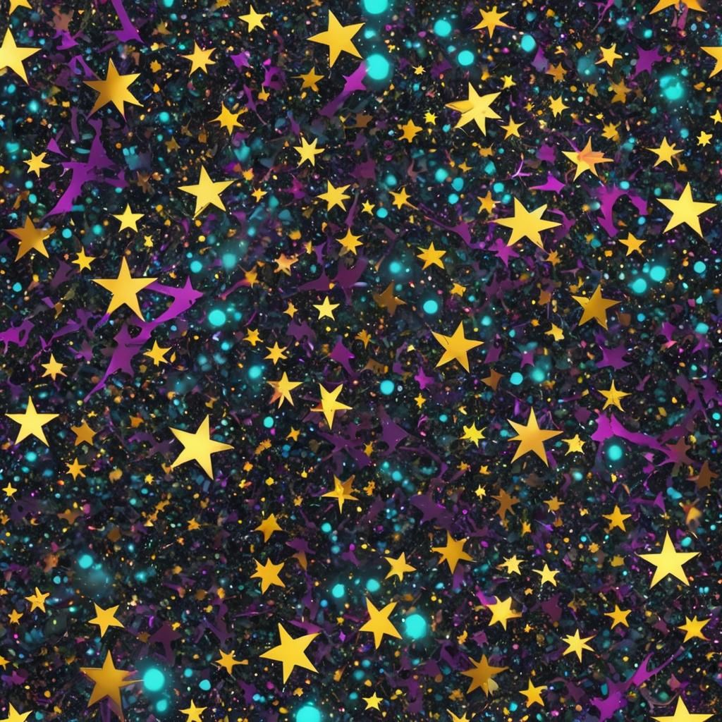 2000s Emo Star Glitter Punk Background in 8K