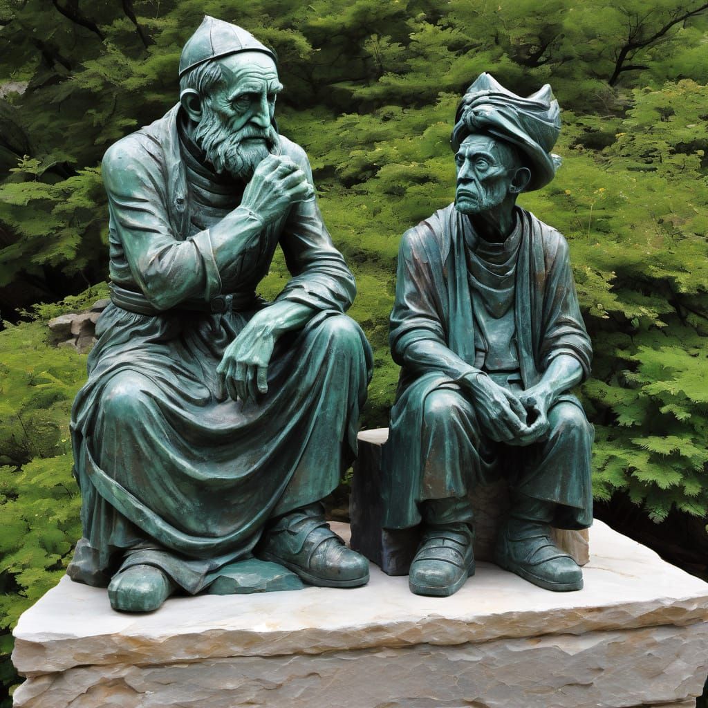 Ancient Wisdom Meets Youthful Vigor in Patinated Copper Art