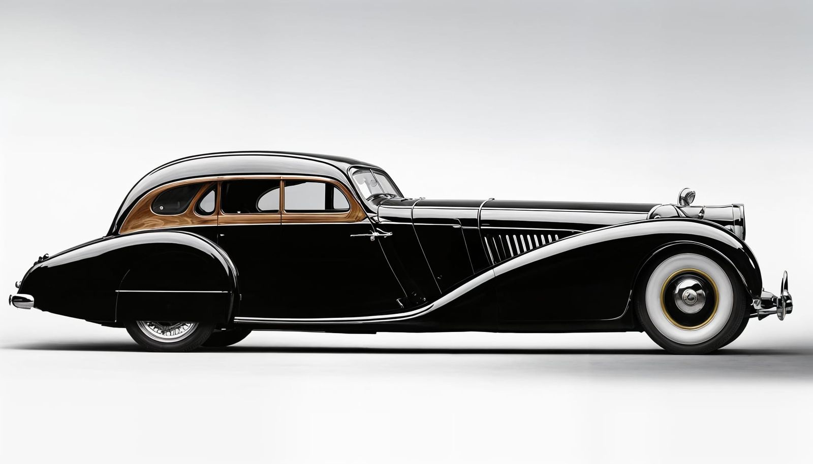 1938 Delage Car in Pre-Raphaelite Style