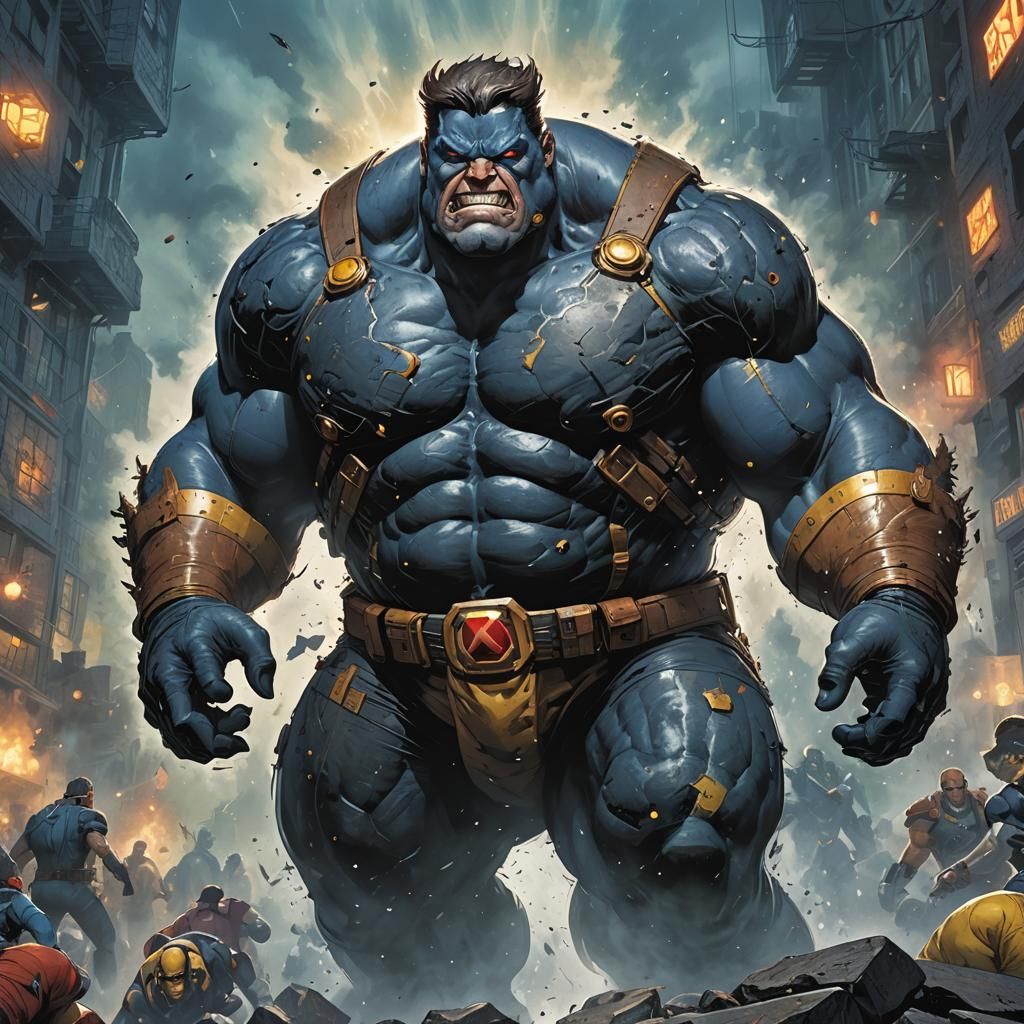 Overweight Cyclops in Image Comics Style