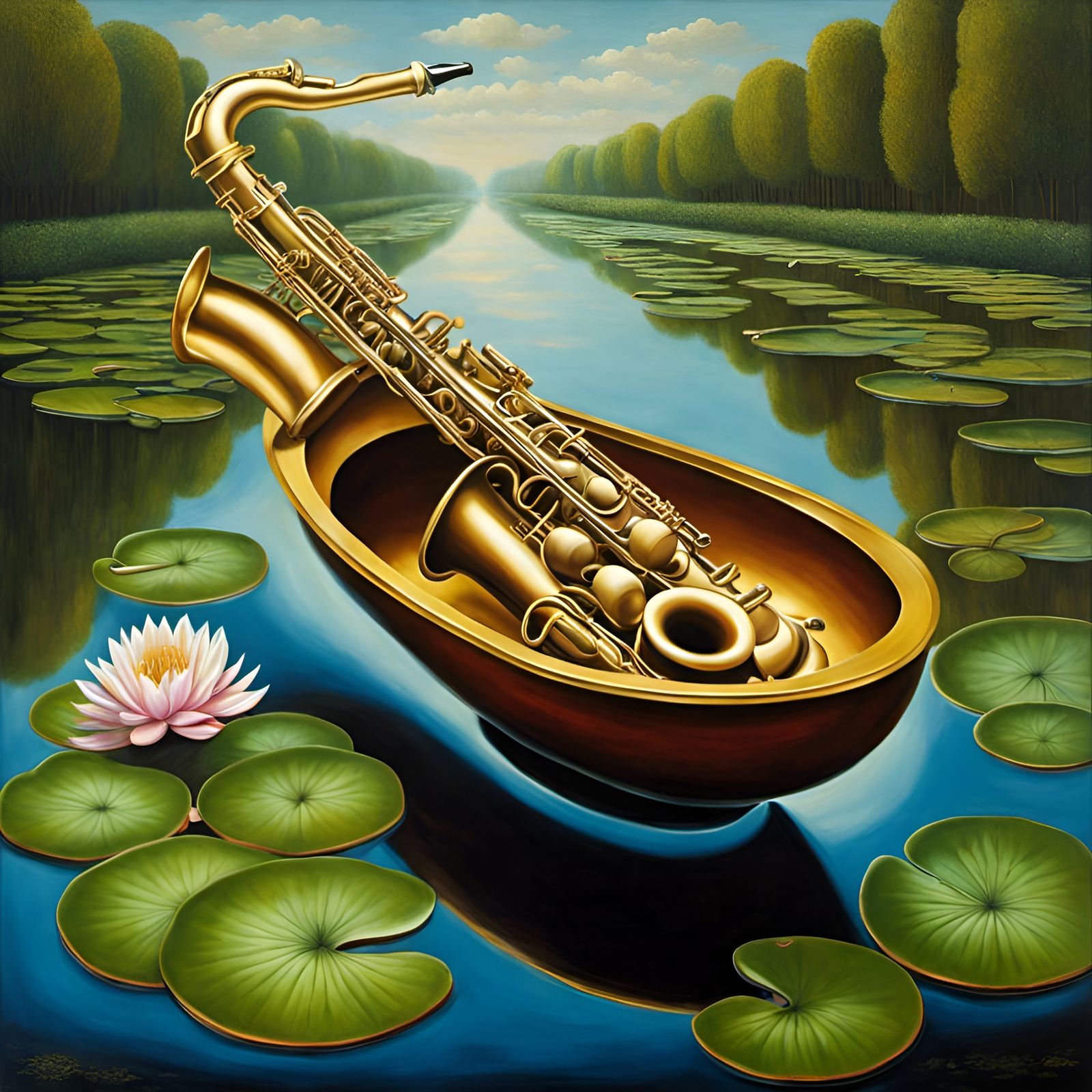 Boat Sax by Magritte