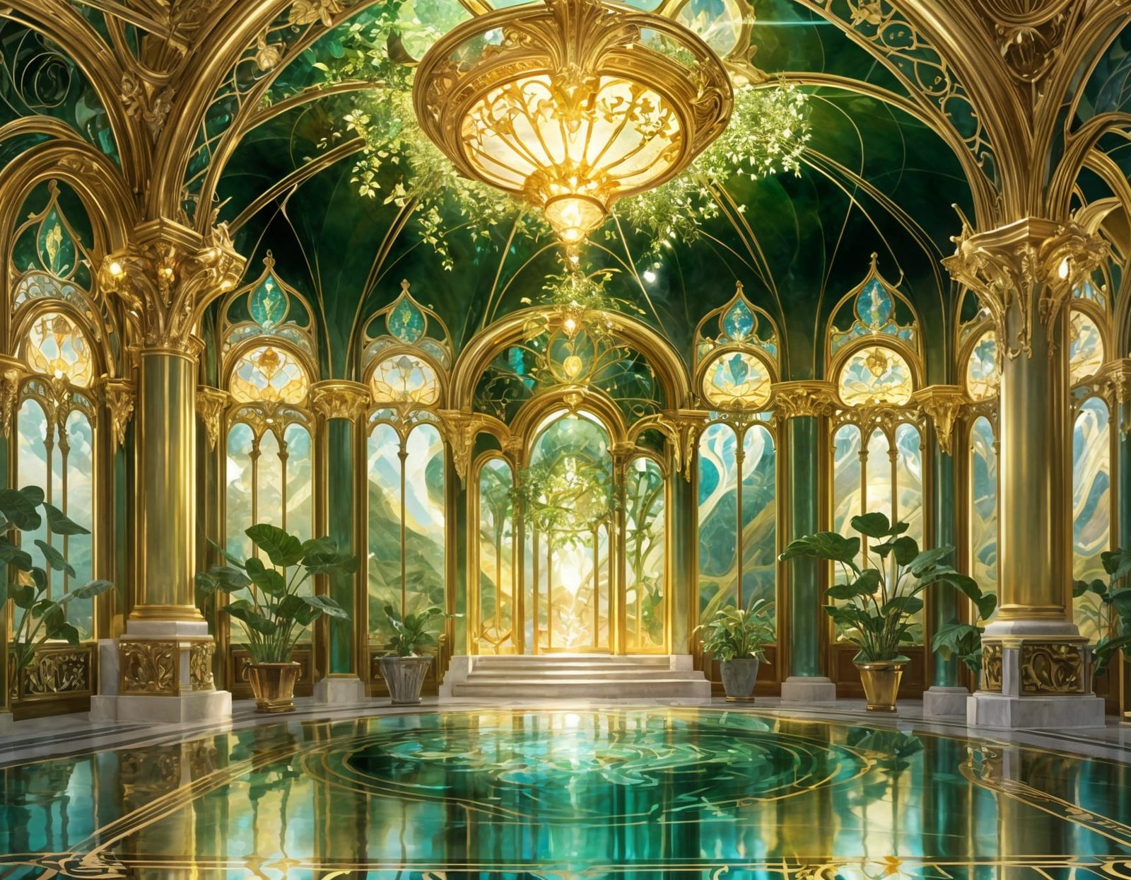 Opulent Art Nouveau Architecture with Floral Reliefs