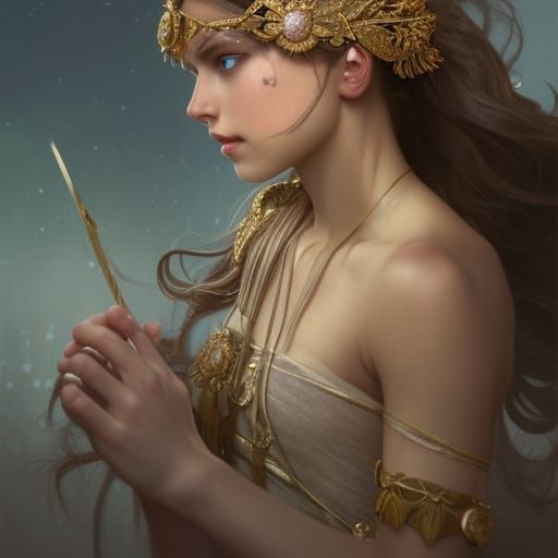 Libra Princess Portrait in Hyperdetailed Digital Art