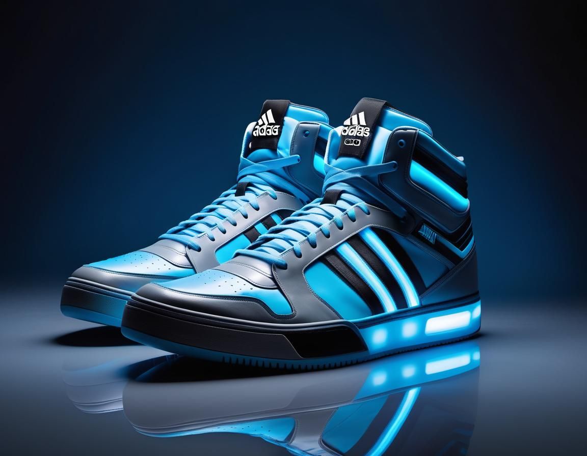 Cyberpunk High-Tops with Volumetric Lighting