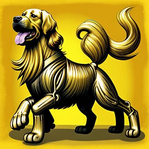 Golden Retriever Woman: An AI Art Experiment
