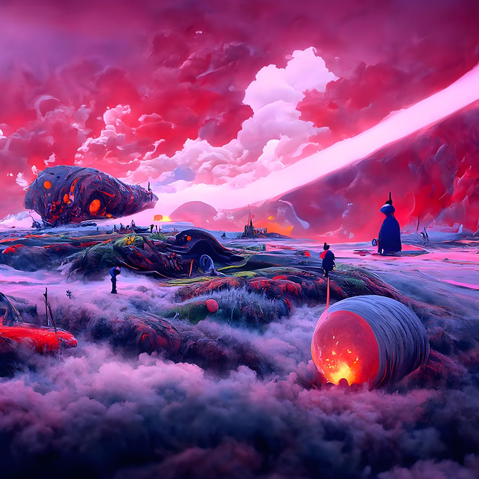 Fantasy Battlefield Meteor Strike: Psychedelic Romanticism