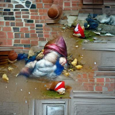 Renaissance Garden Gnome Door Decoration