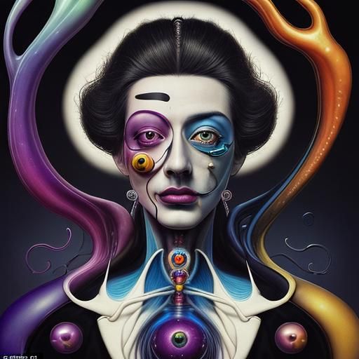 Hyperrealistic Scientist Portrait in Salvador Dali Style