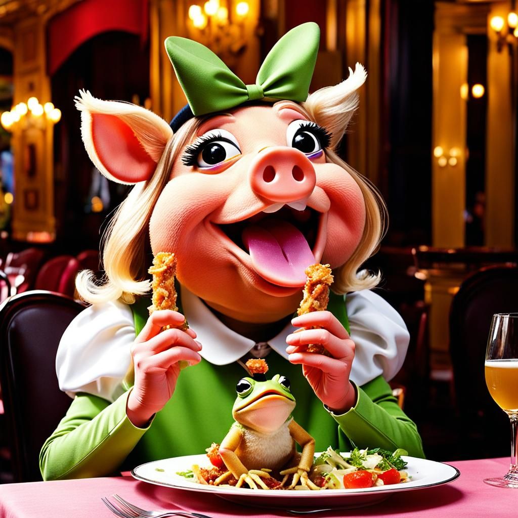 Miss Piggy's Unconventional French Cuisine