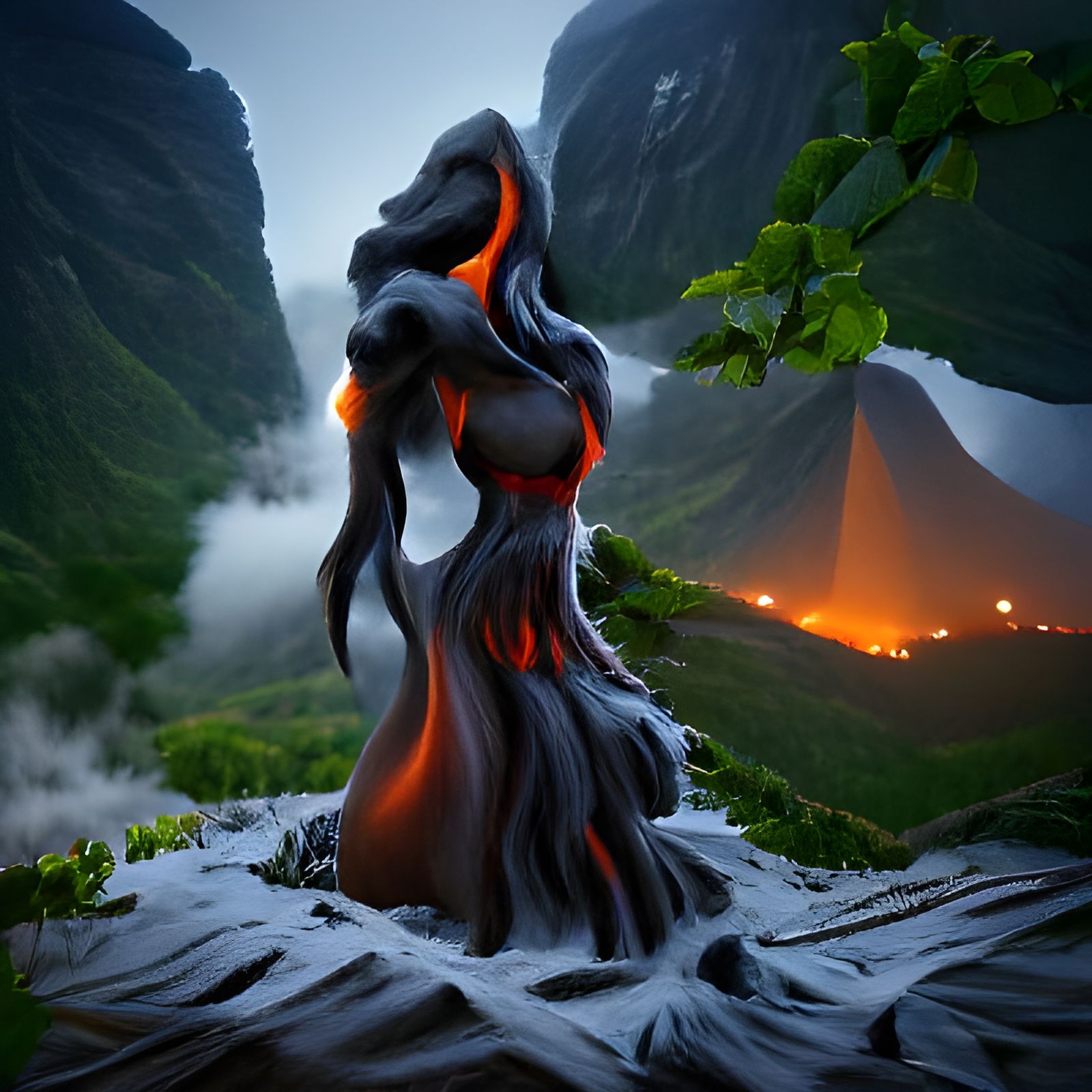 Pele, Hawaiian Goddess of Volcanoes and Creation