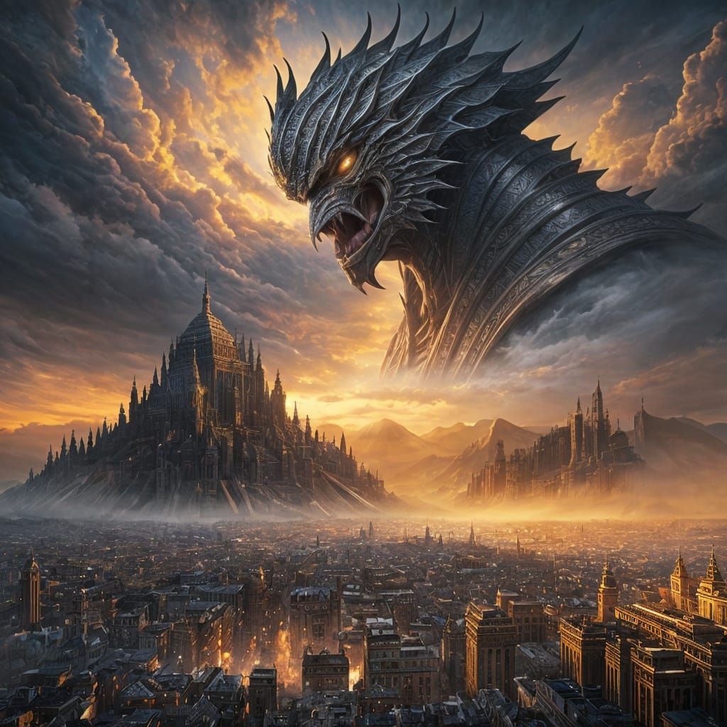 Epic Mosaic: Intricate Digital Matte Painting