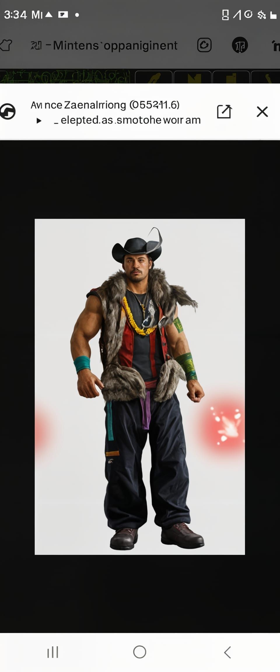 Wrestling Superhero in Action