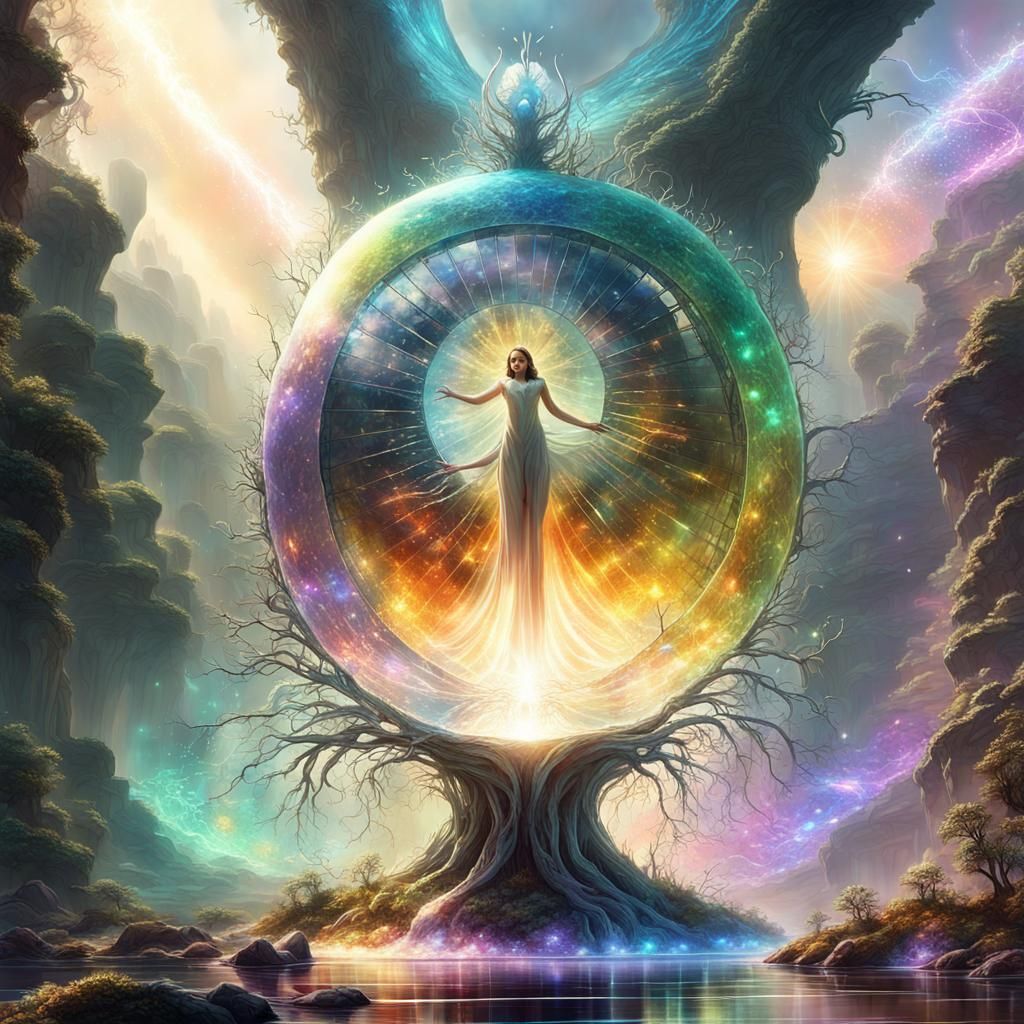 Mythical Being in Sci-Fi Nature Concept Art