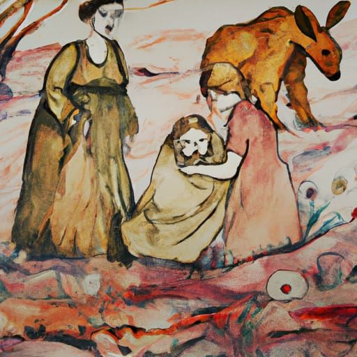 Eeyore's Daughter's Resurrection in Watercolor