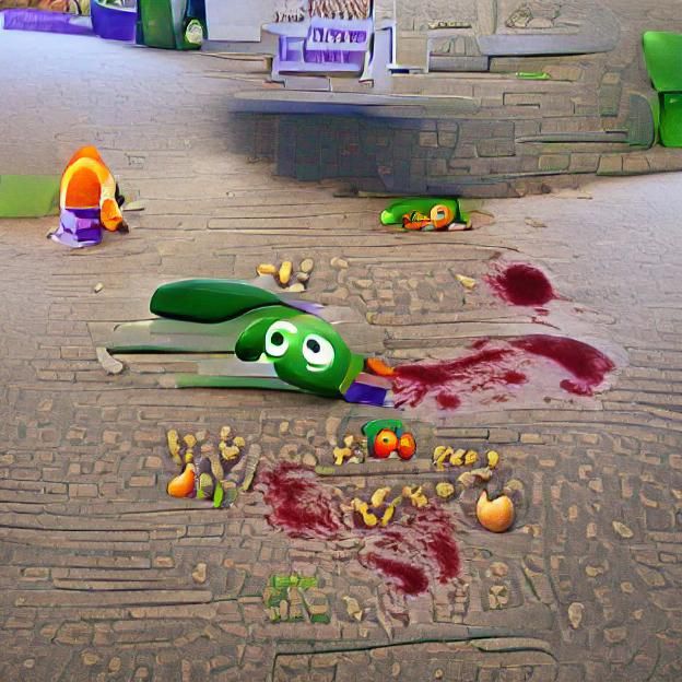 Dark VeggieTales Inspired Character Collection