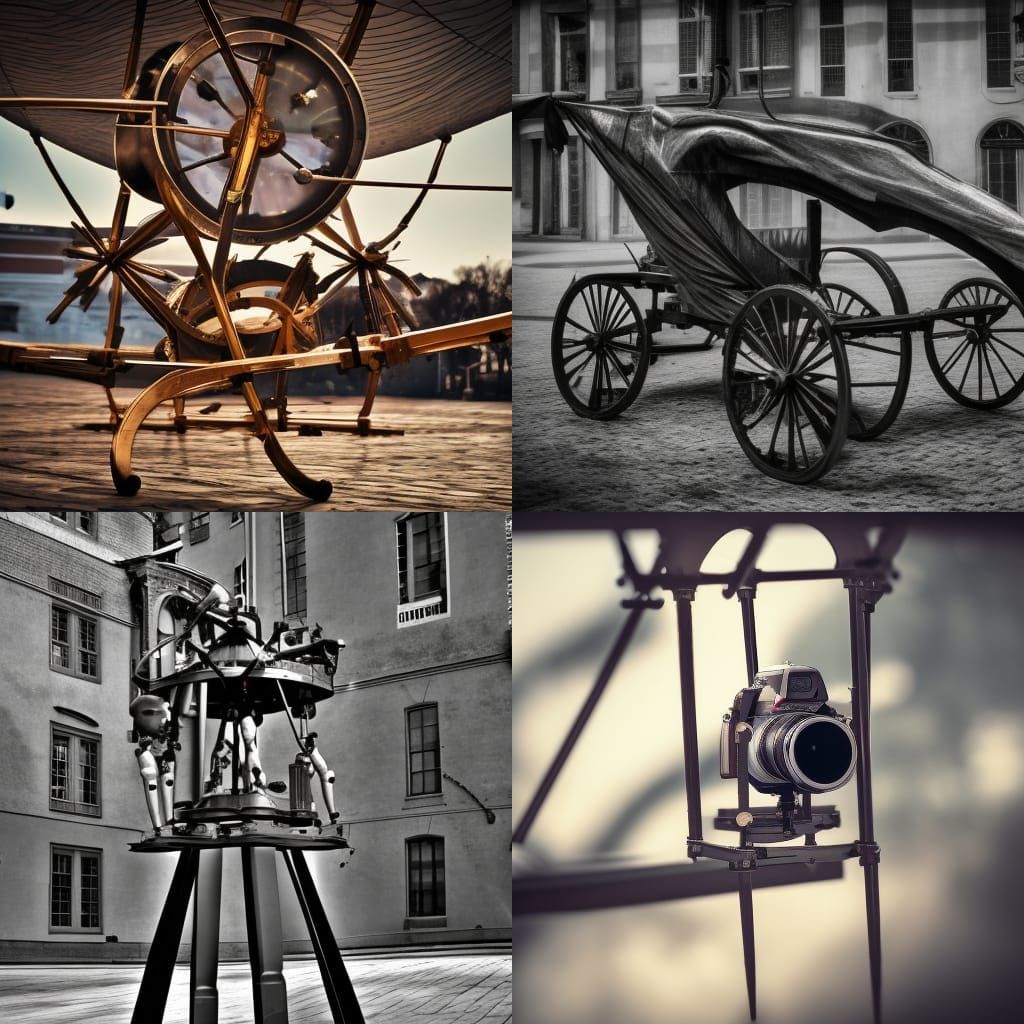 18th Century Human Flight Contraptions, Professional Photogr...