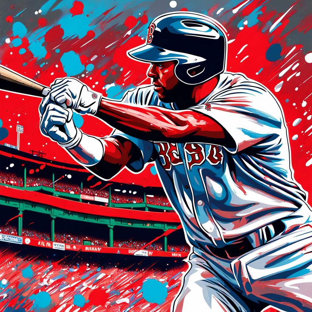Red Sox Batter: Graffiti Art at Fenway