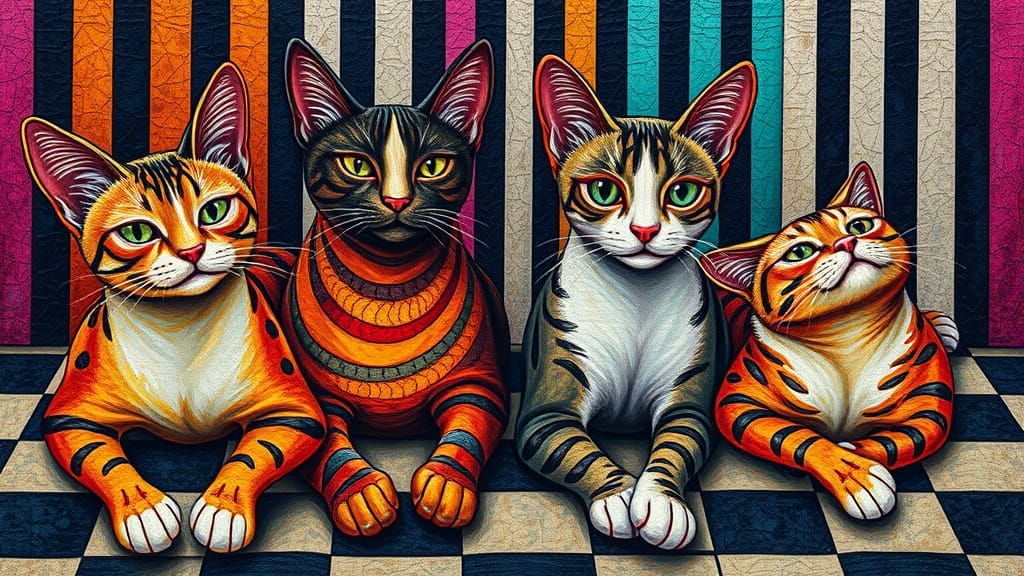 Elegante Miezekatzen