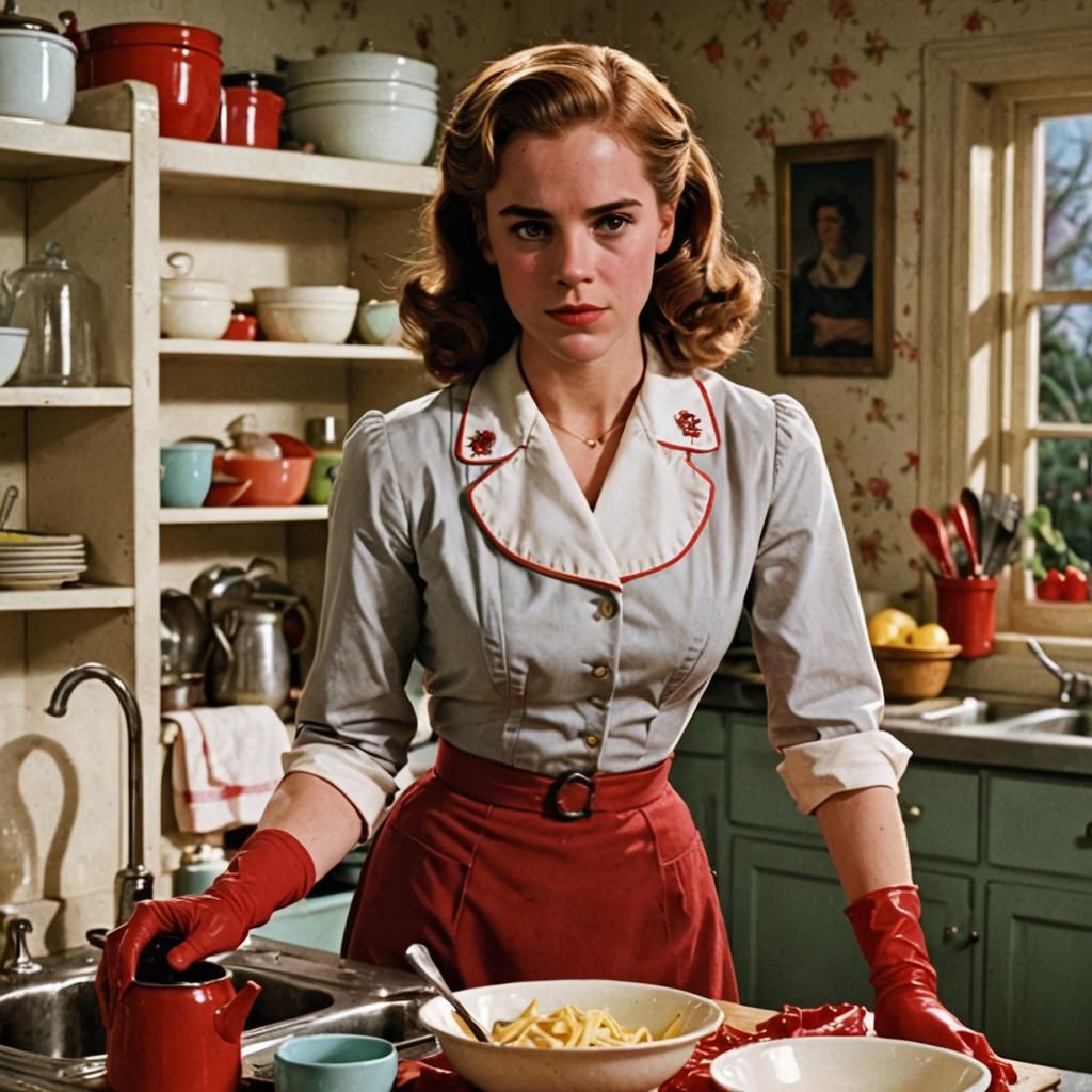 Hermione Granger as 1950s Housewife
