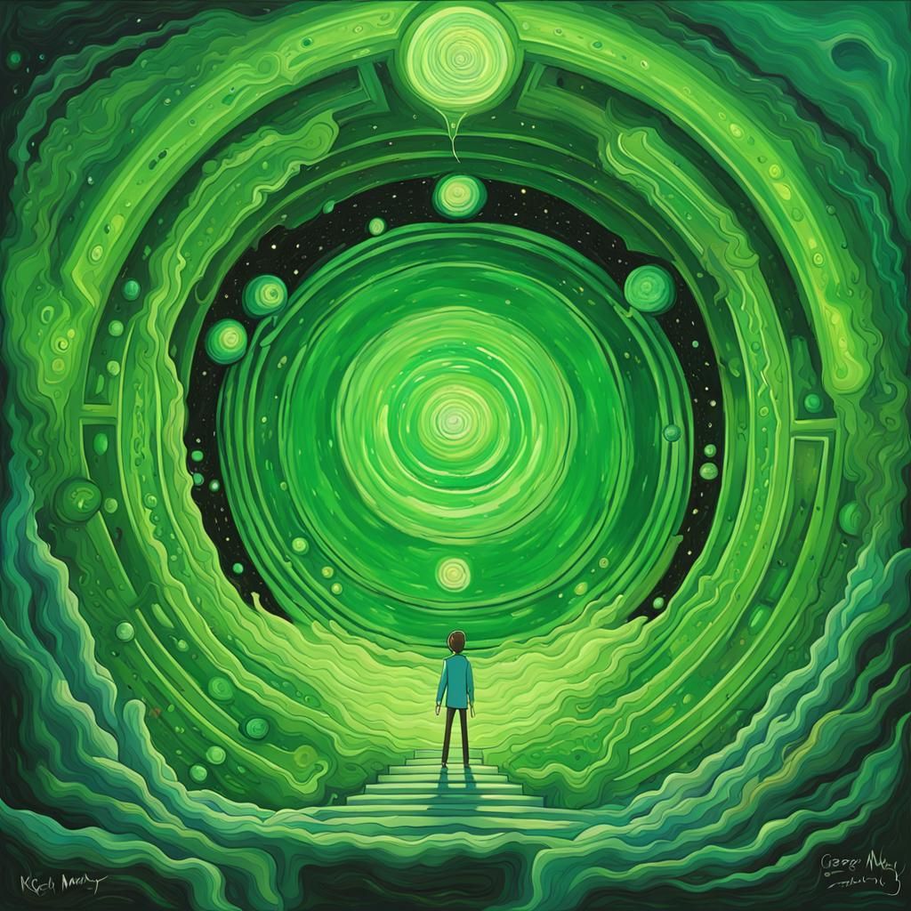 Rick and Morty Portal to Outer Space