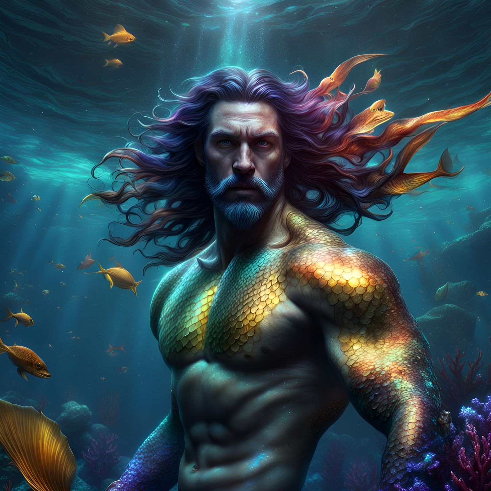 Merman In The Water