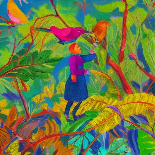 A women ornithologist