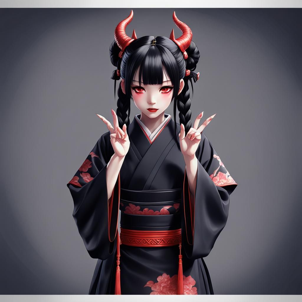 BABYMETAL Gothic Kimono Anime Art in 3D