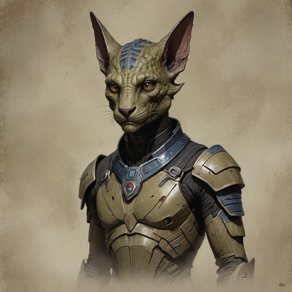 Sinister Alien Hybrid Creature