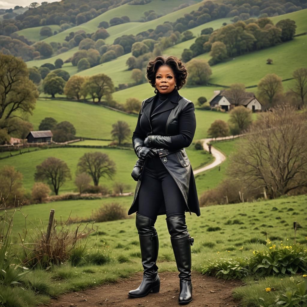 Oprah Winfrey in Riding Outfit, Portrait Photography