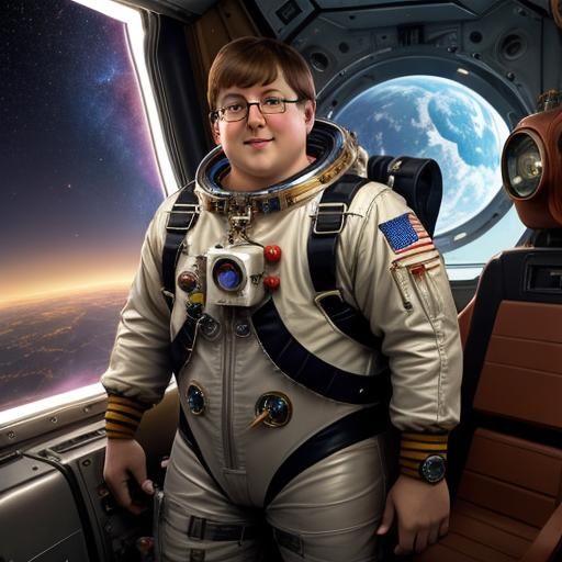 Peter Griffin as Steampunk Astronaut